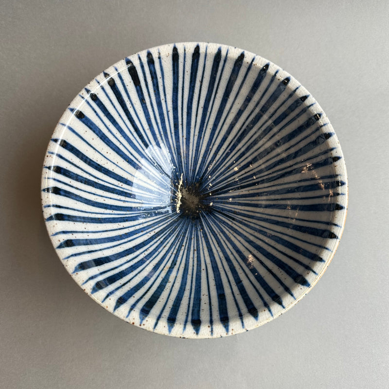 Small Bowl - Blue Pinstripe
