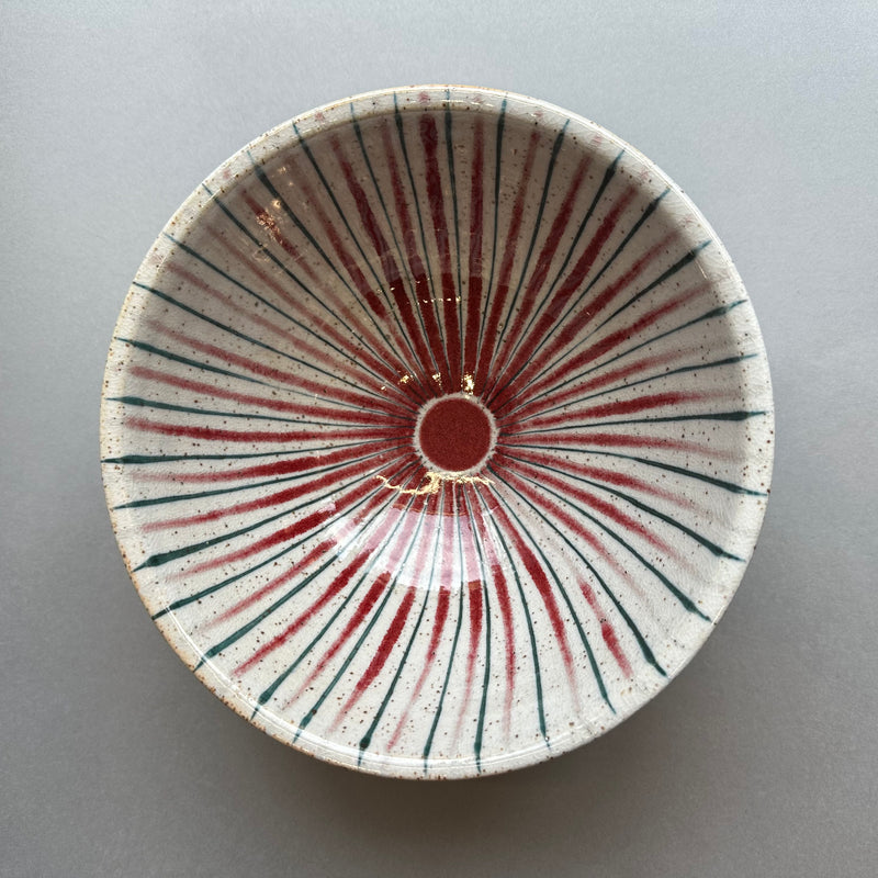 Small Bowl - Red Pinstripe