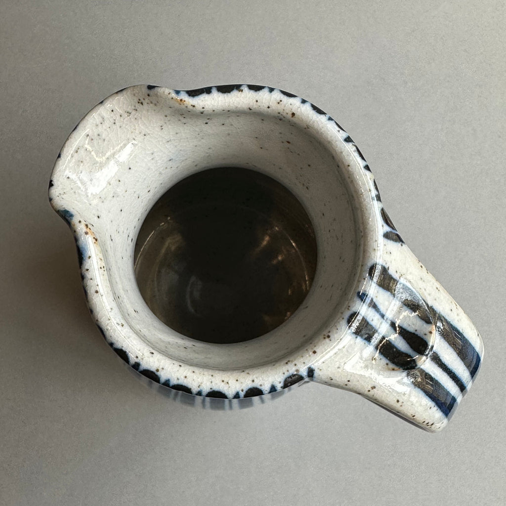 Narrow Neck Jug - Blue Pinstripe