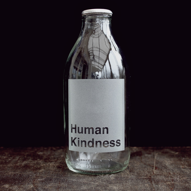 Etched Milk Bottle