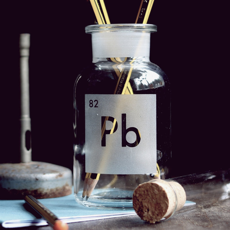 Etched Apothecary Jar Medium