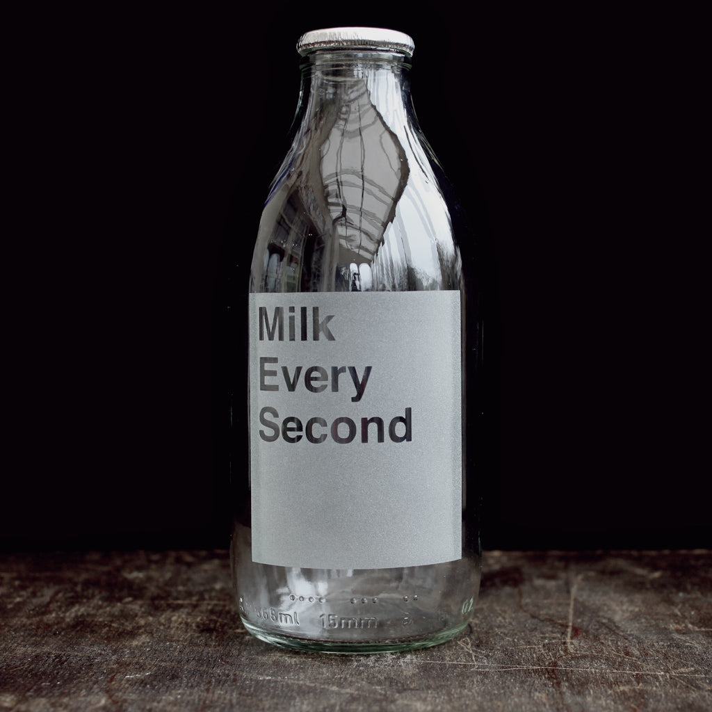Etched Milk Bottle