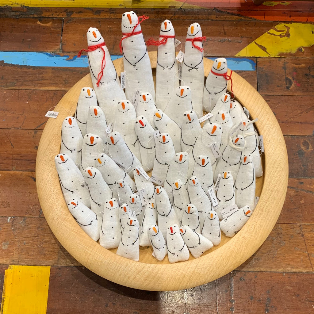 Hand Stitched - Snowman - Large