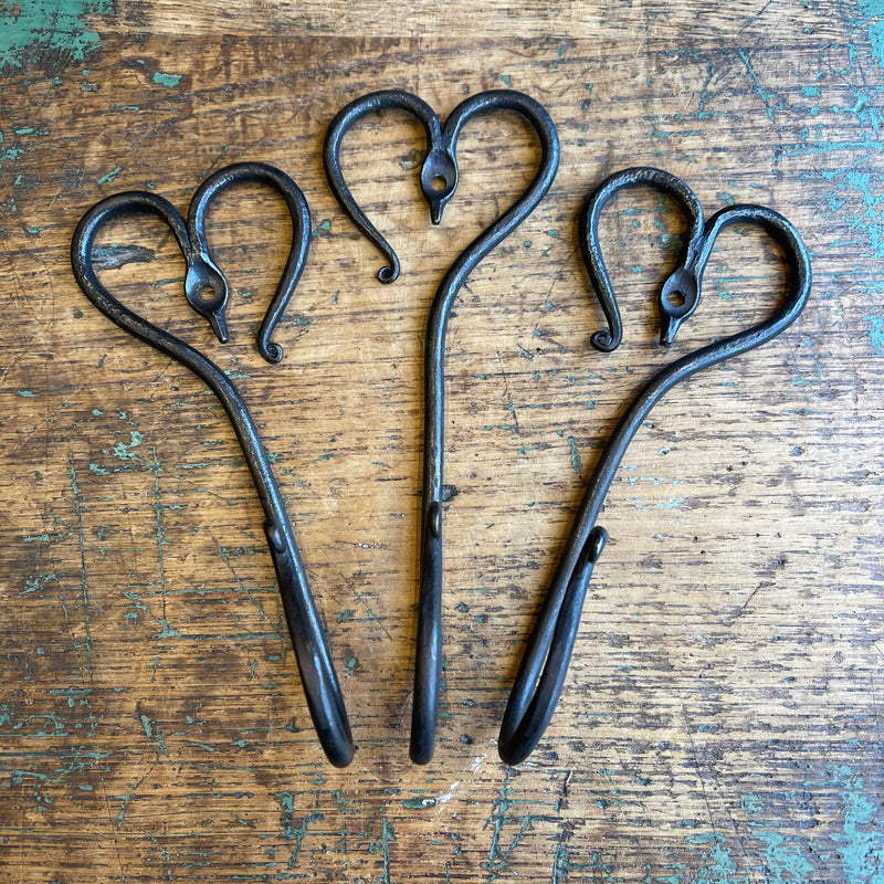 Hand Forged Hook - Heart