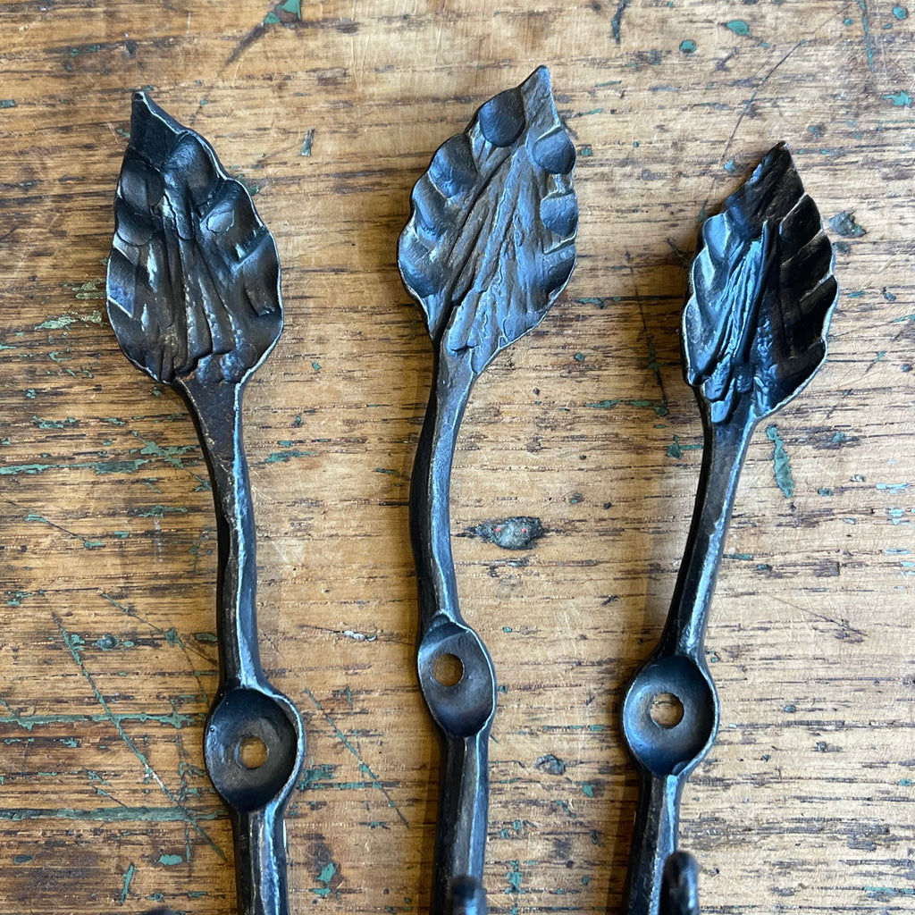 Hand Forged Hook - Leaf