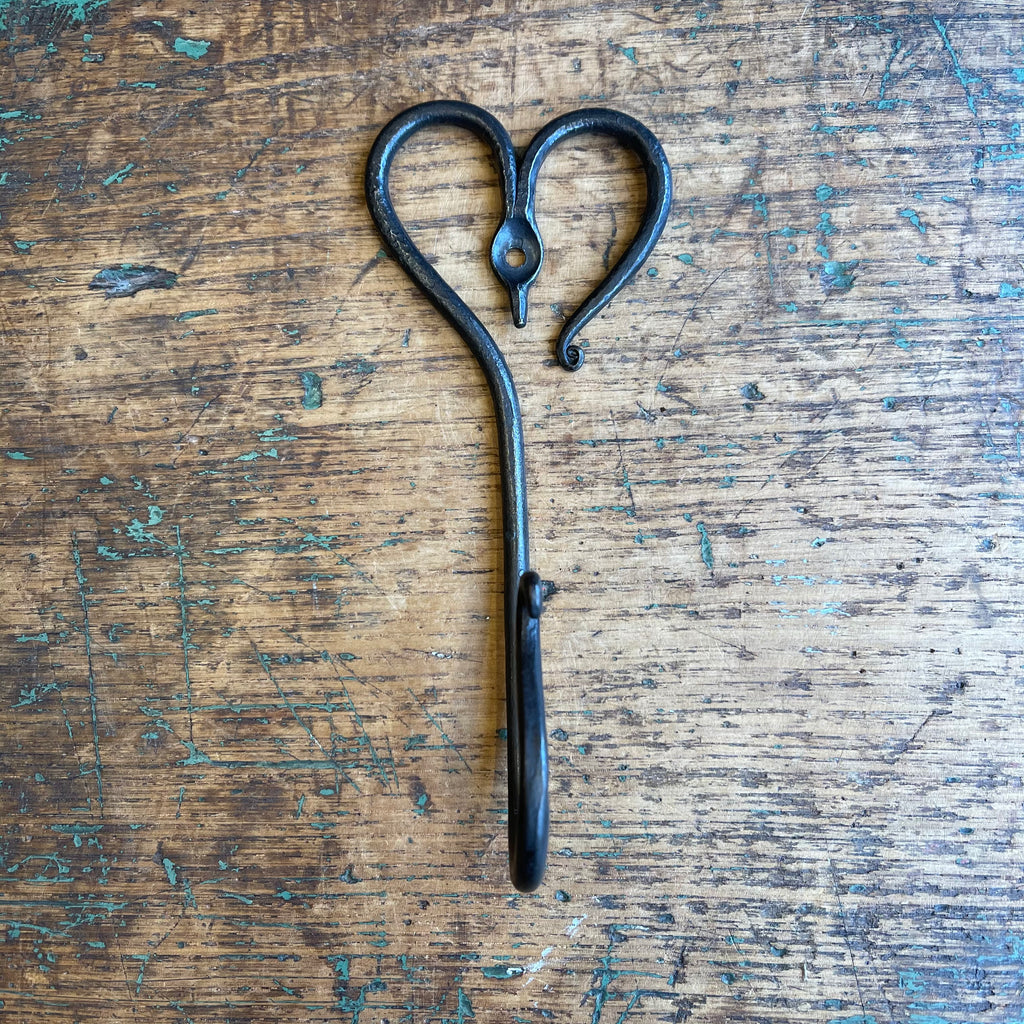 Hand Forged Hook - Heart