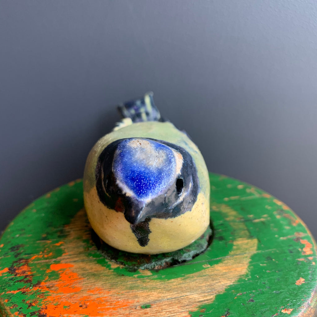 Stoneware Bird ‘Blue Tit’