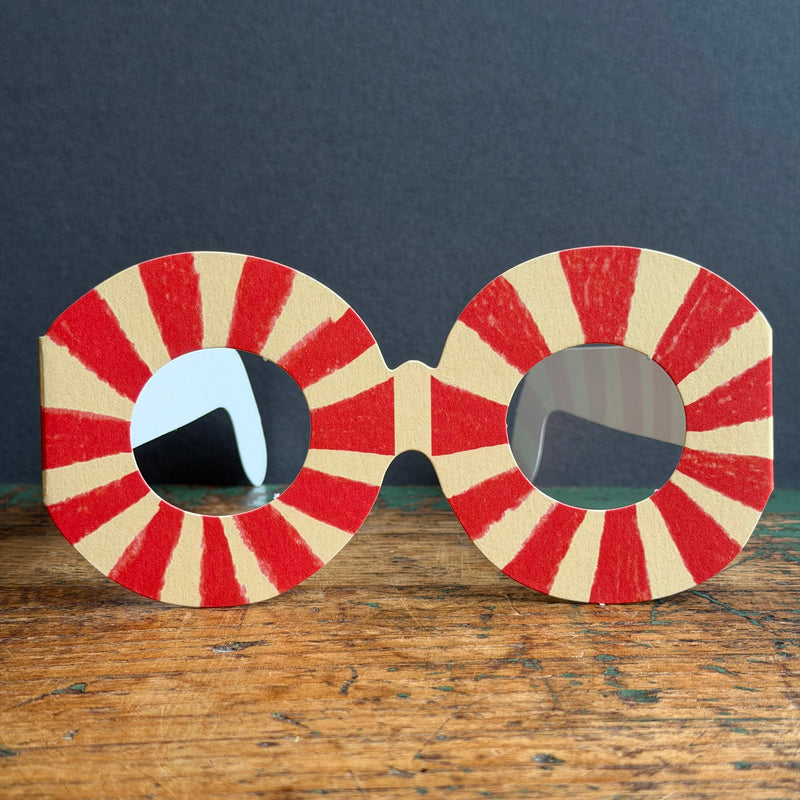 Glasses Card - Stripe Crayon