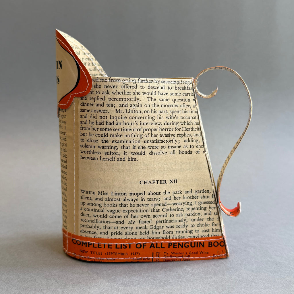 Paper Jug - Medium - Penguin Orange - Wuthering Heights