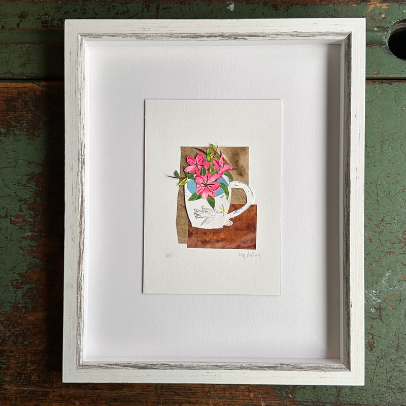 Original Collage ‘Flowers in a Cup’