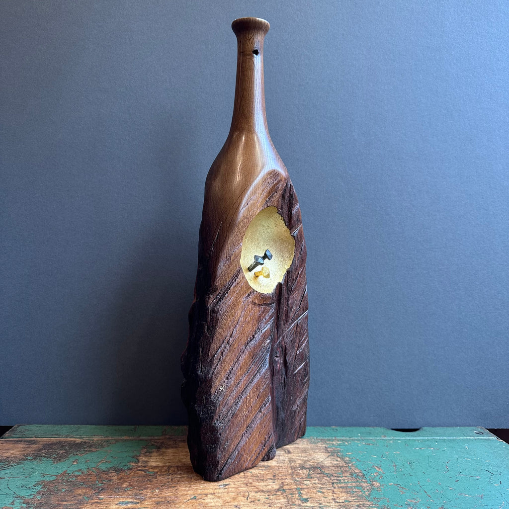 No.151 Tall Bottle Vase - Reclaimed Oak