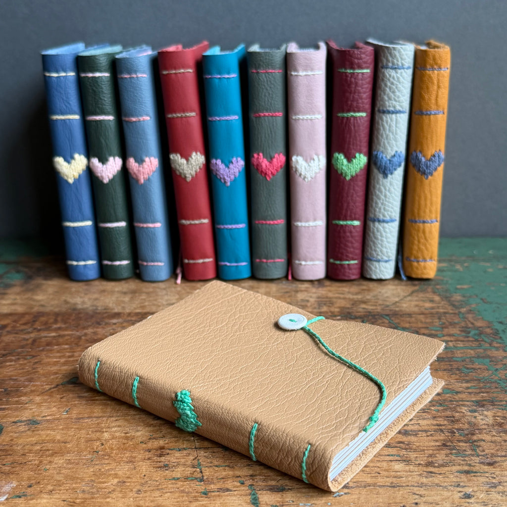 Darned Heart Notebook [Small] - Caramel