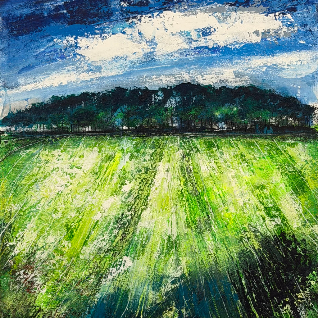 Painting 67.5 x 88cm - Framed - White Lane, Oakworth