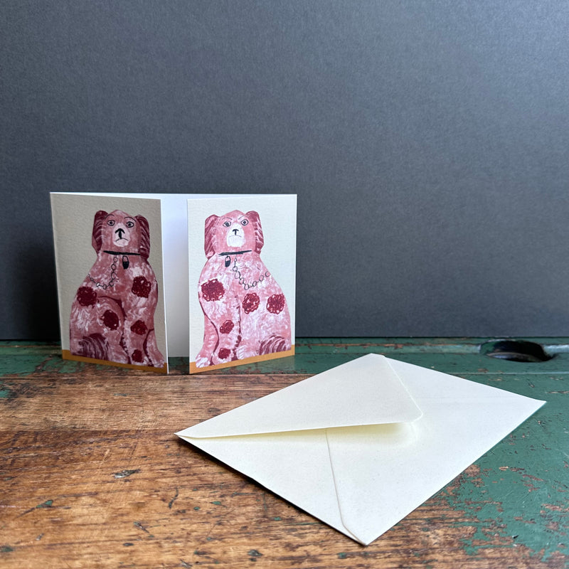 Greeting Card - Mantel Dogs