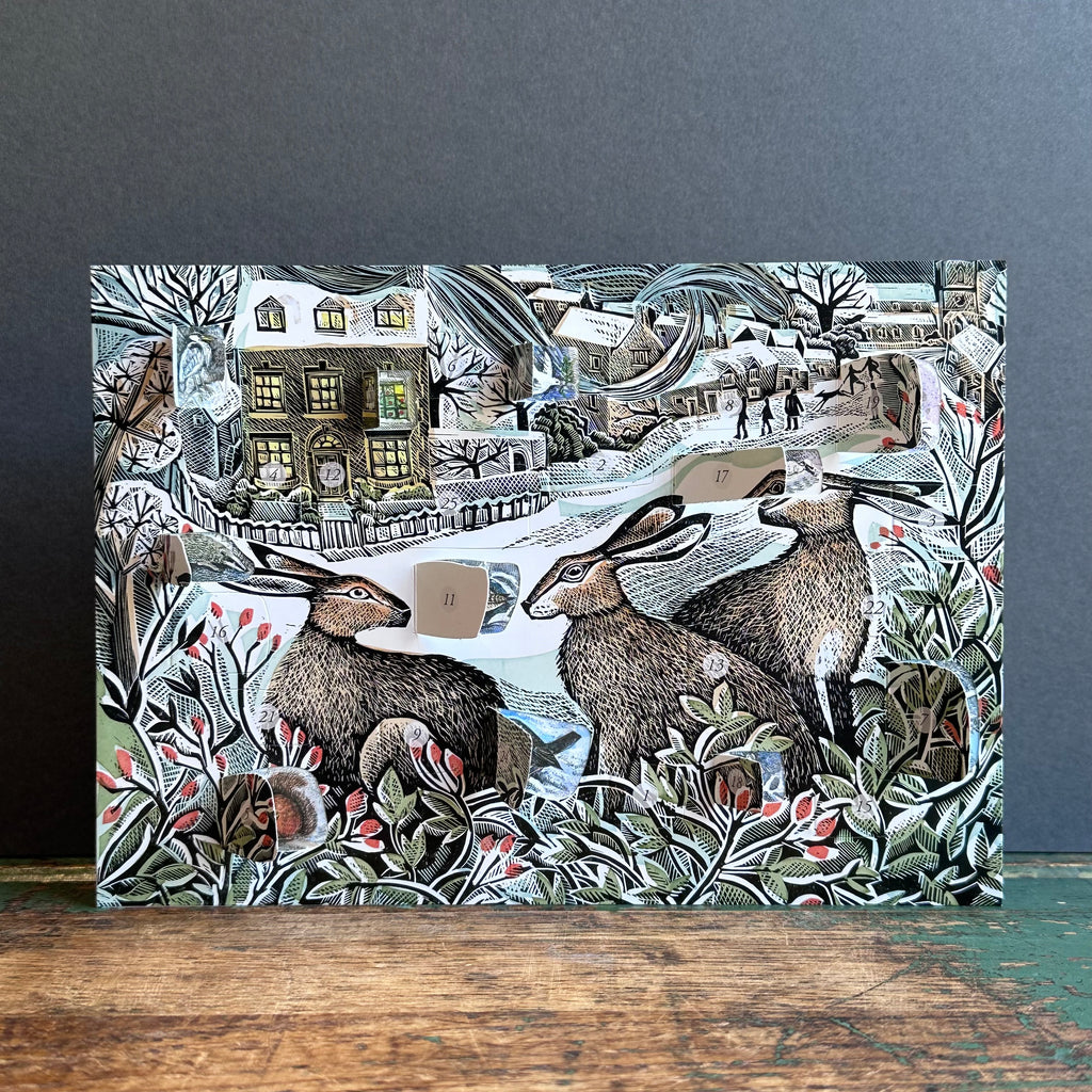 Advent Calendar G/Card  - Angela Harding - We Three Hares