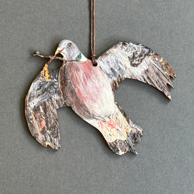 Wooden Decoration - Wood Pigeon