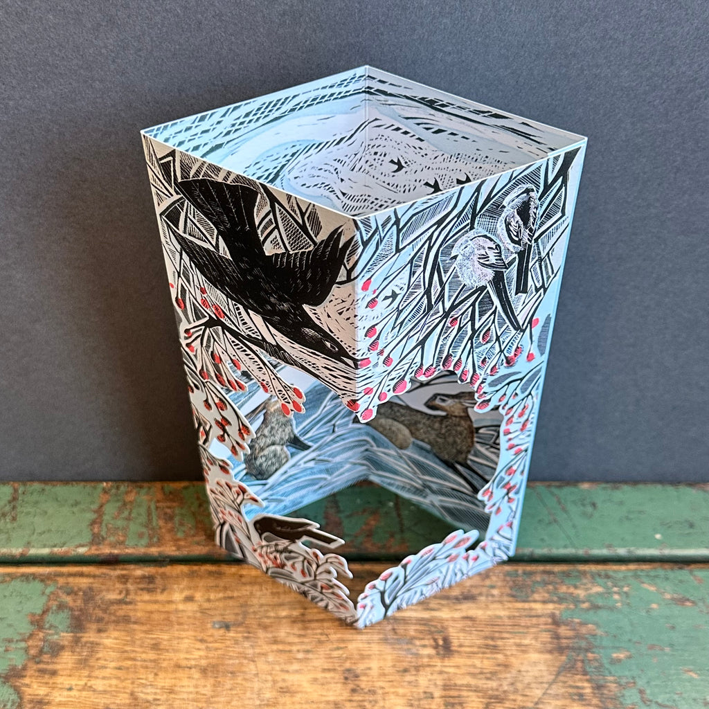 Die-Cut Card - Angela Harding - Hares In Conversation