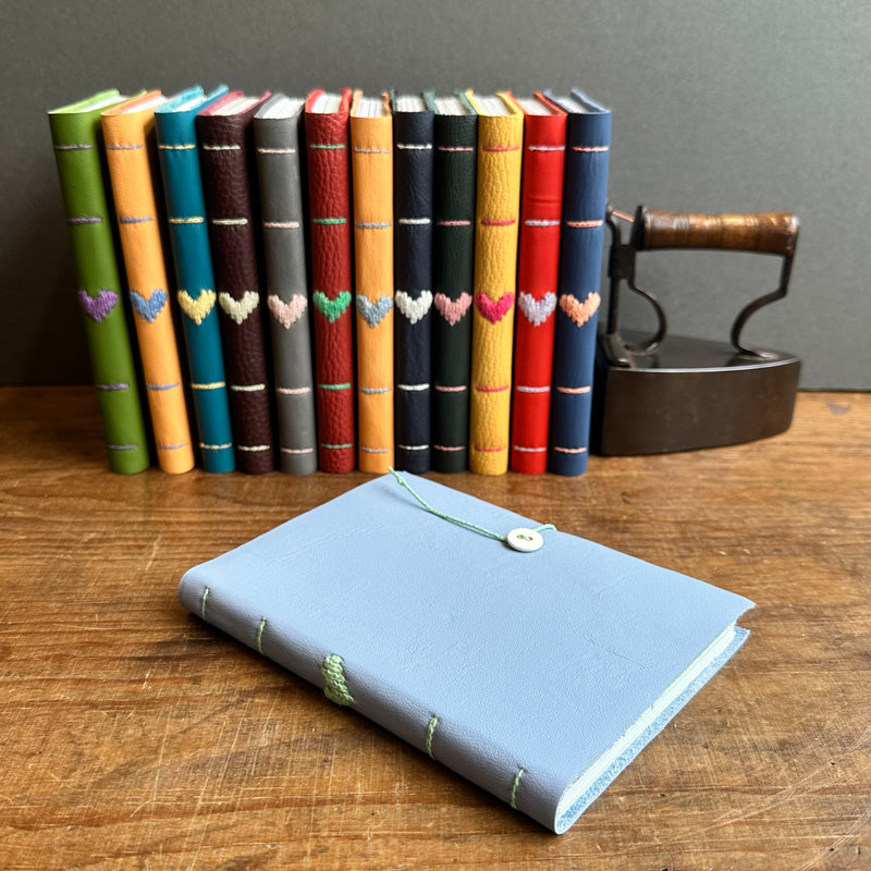 Darned Heart Notebook [Medium] - Sky Blue