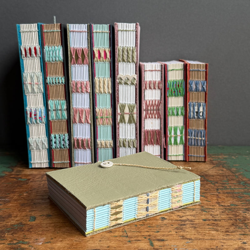 Exposed Spine Notebook [Small] - Sage
