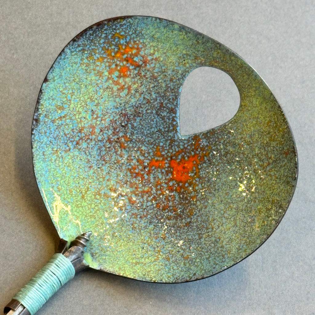 Decorative Enamel Spoon 'Large Wooden Bradawl’