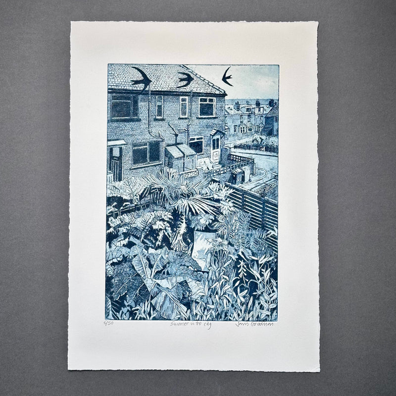 Etching - Summer in the City - Unframed