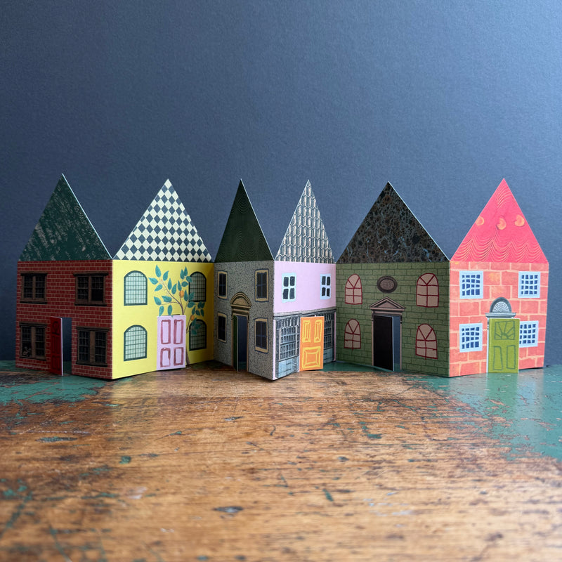 Concertina Card - Houses