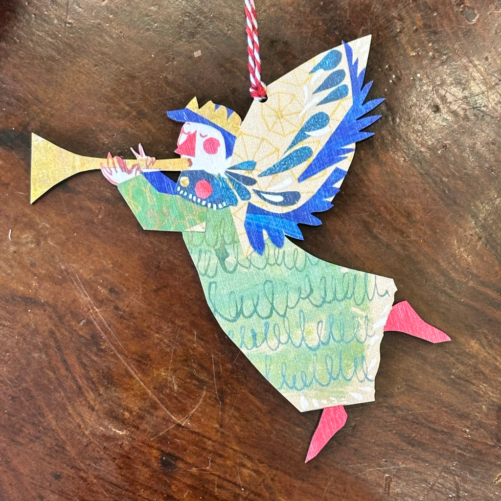 Wooden Decoration - Ester Kent - Joyful Angel