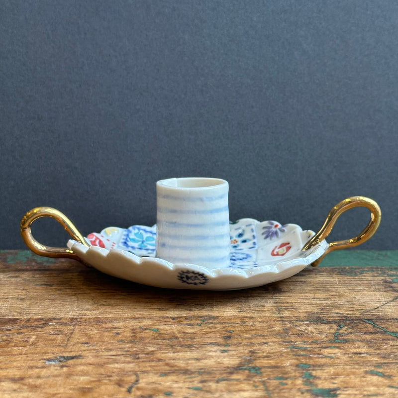 Candle Holder with Handles #C