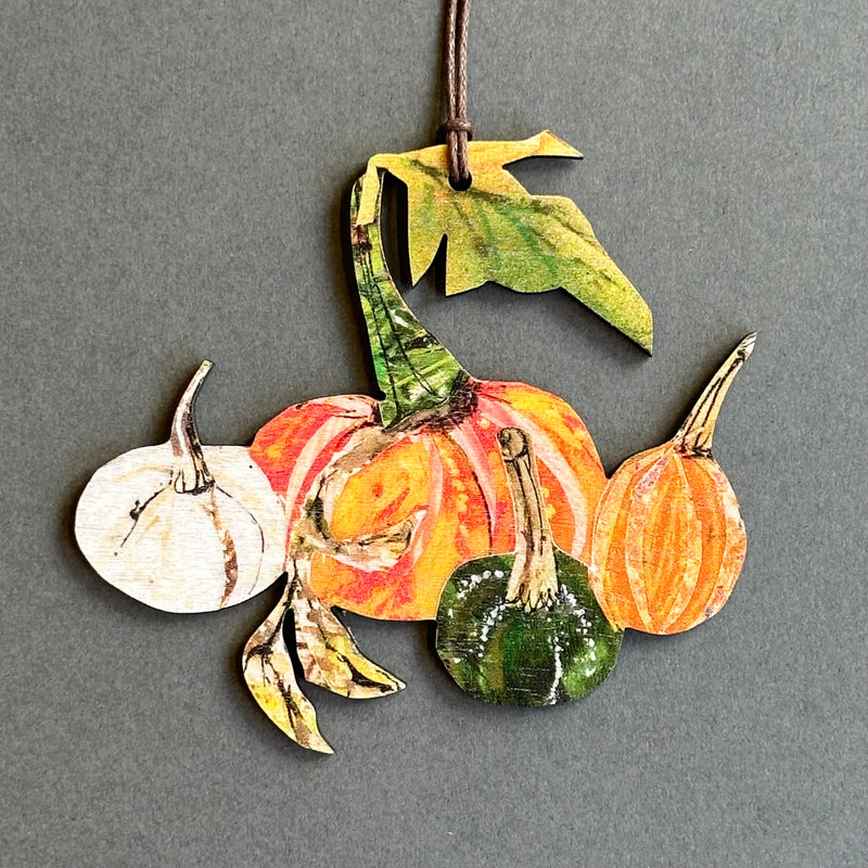 Wooden Decoration - Pumpkin