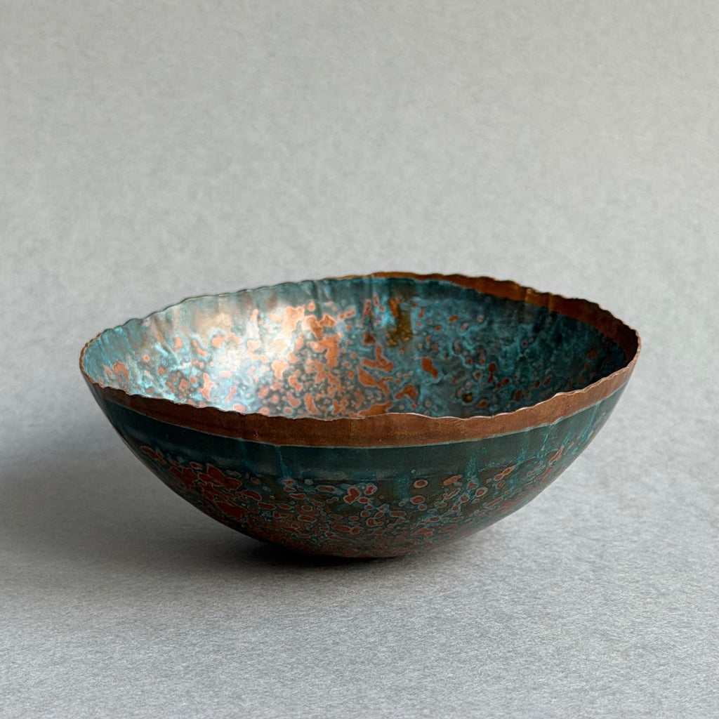 Patinated Copper Bowl - 8cm