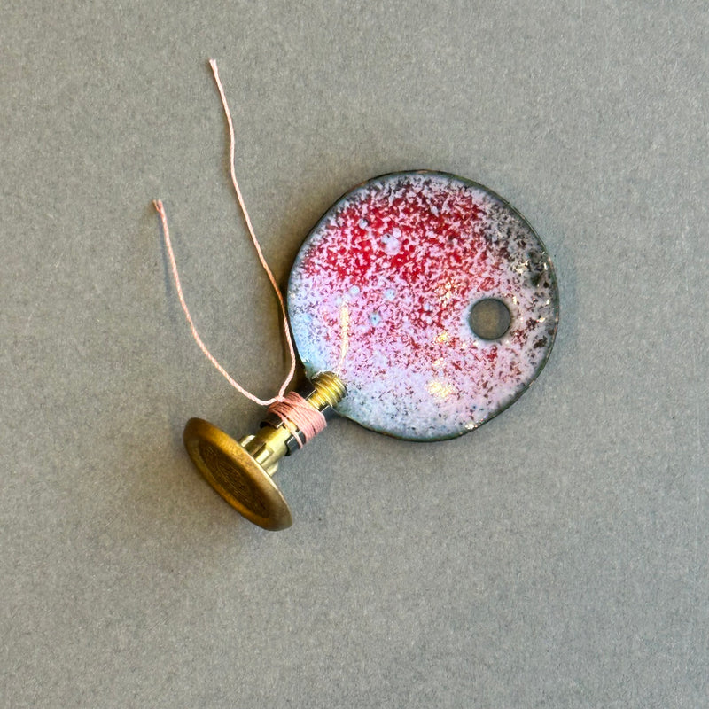 Decorative Enamel Spoon 'Spear & Jackson Brass Bolt’