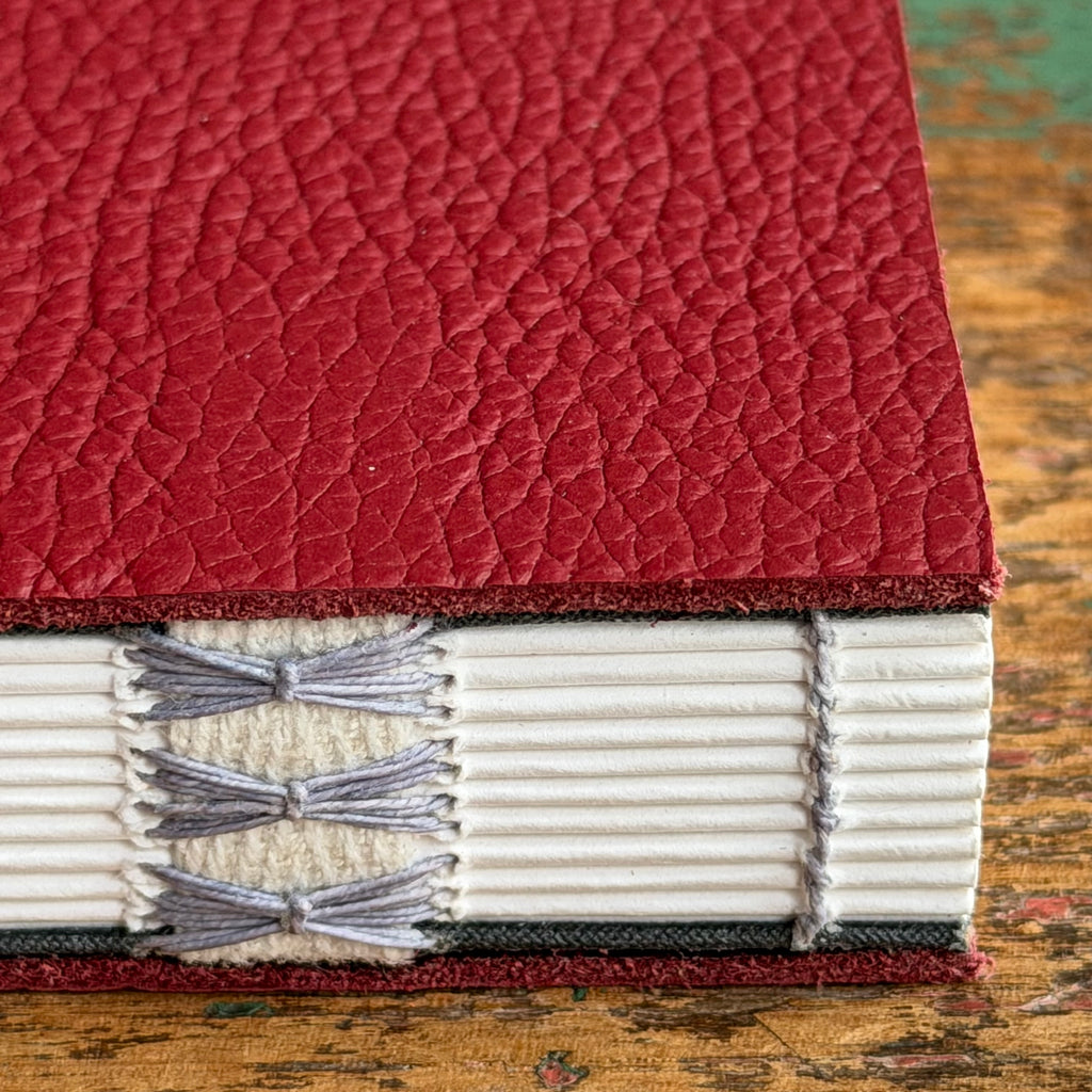 Exposed Spine Notebook [Large] - Cardinal