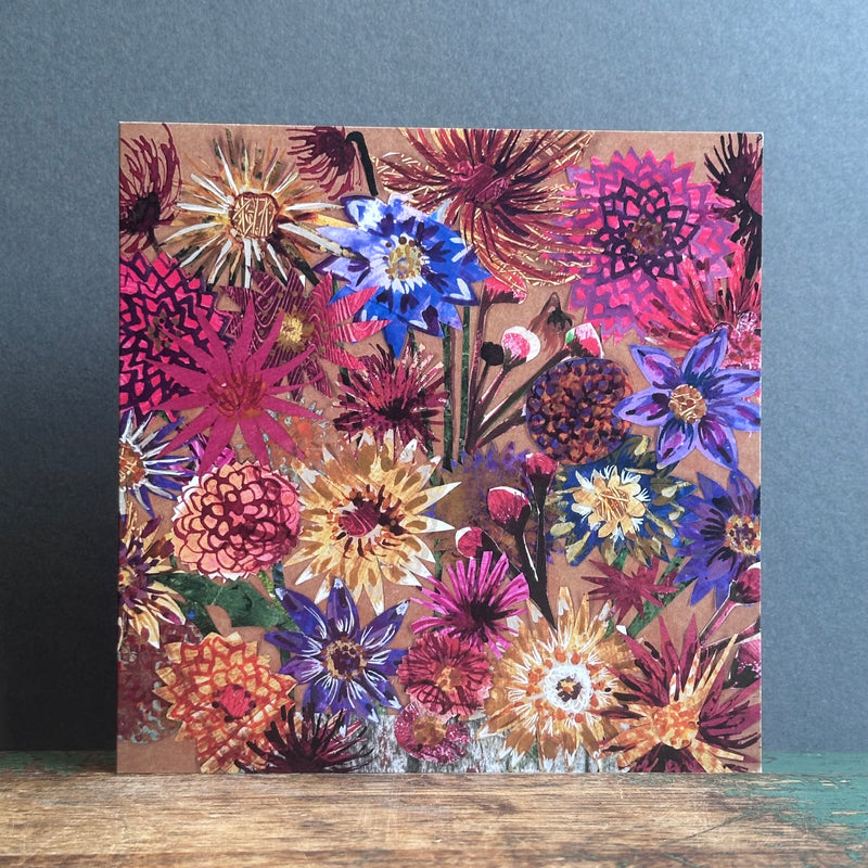 G/Card - Square - Dazzling Dahlias