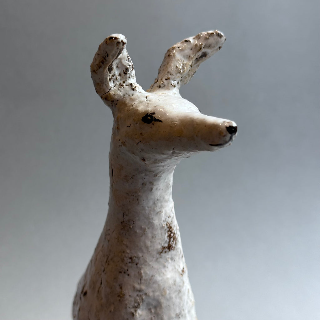 Stoneware Hound - Seated [large]