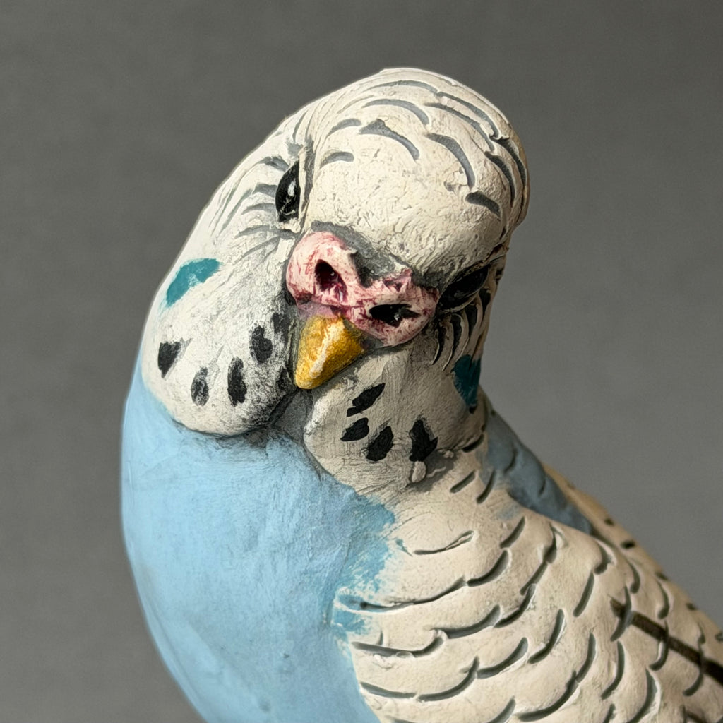 Ceramic Budgie - Single on a Ball - Large