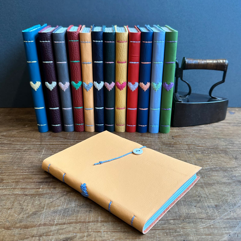 Darned Heart Notebook [Medium] - Peach