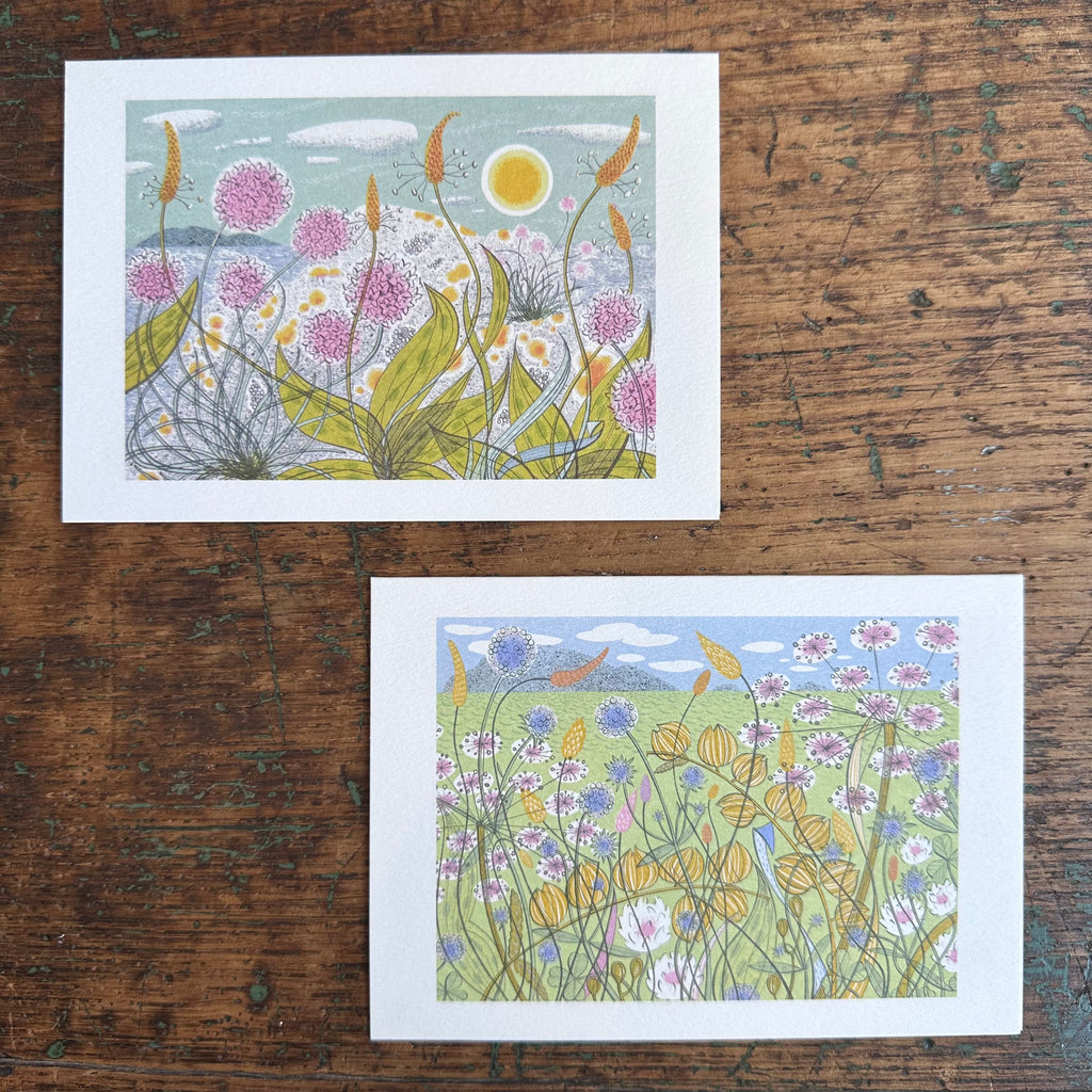 Notecards - Angie Lewin - Machair/Plantain & Thrift