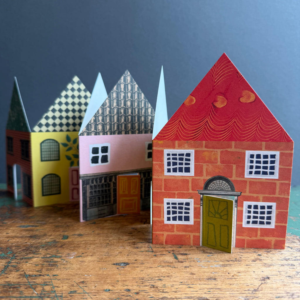 Concertina Card - Houses