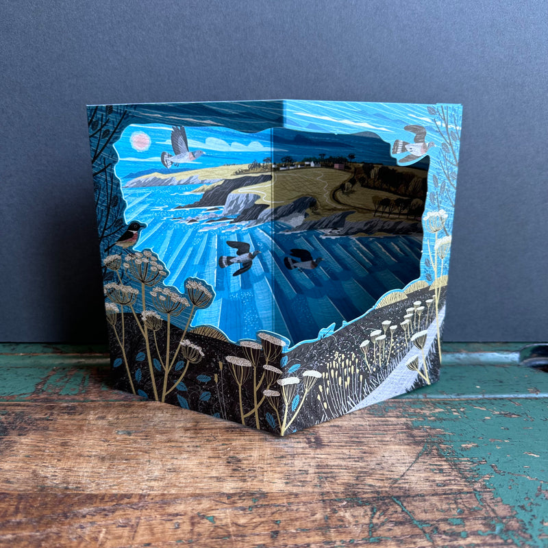 Die-Cut Card - Matt Johnson - Maenporth Coast Path