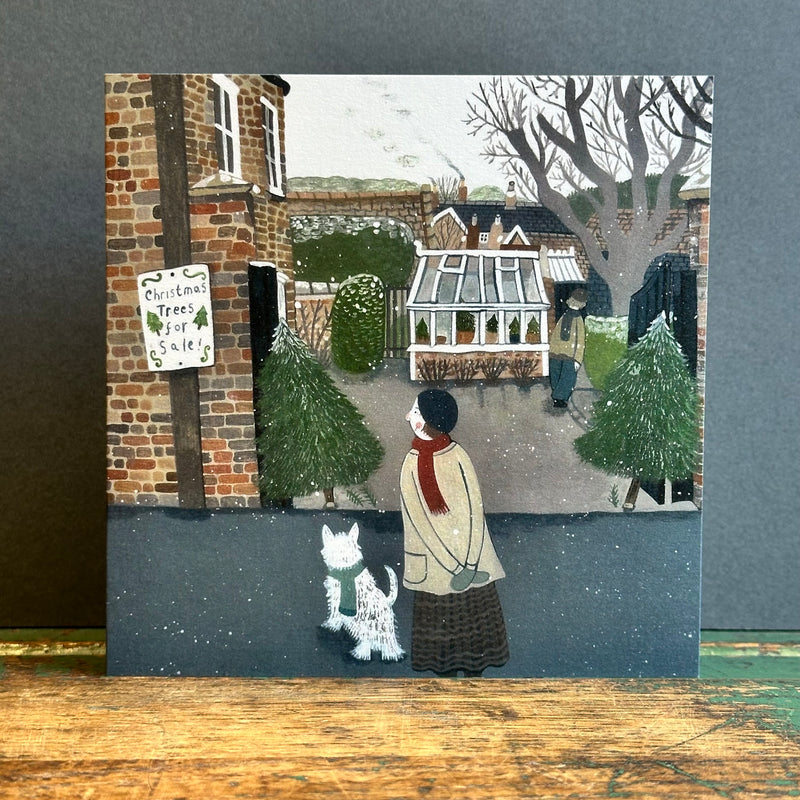 Green Pebble G/Card - Mani Parkes - Christmas Trees