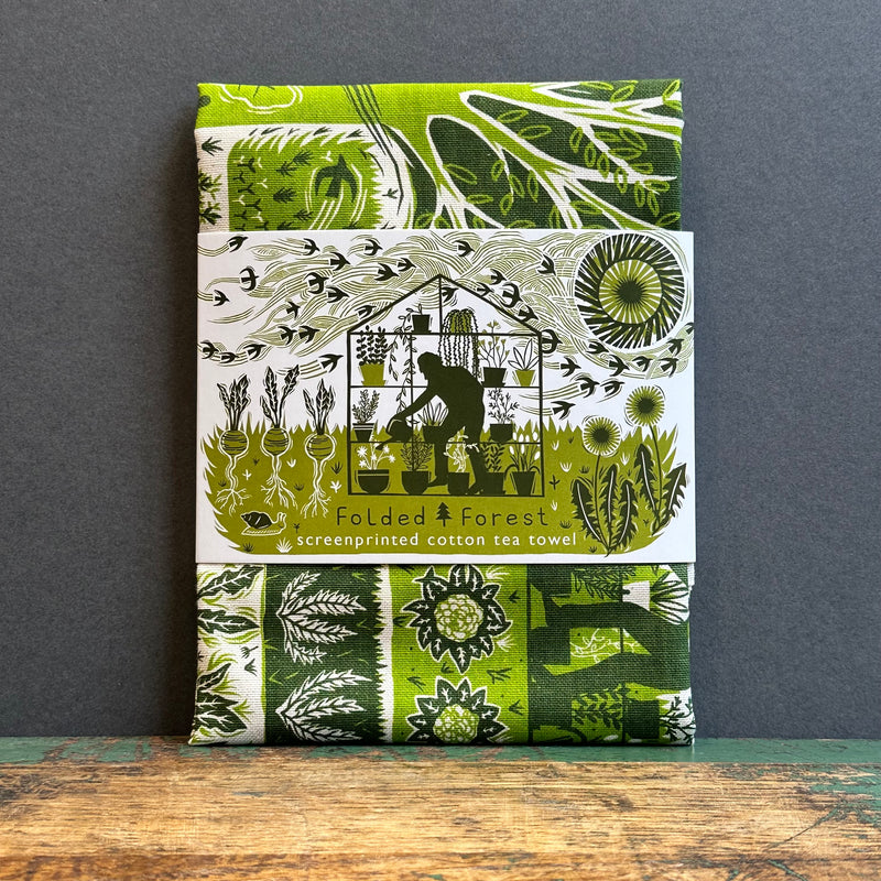 Cotton Tea Towel - Allotment