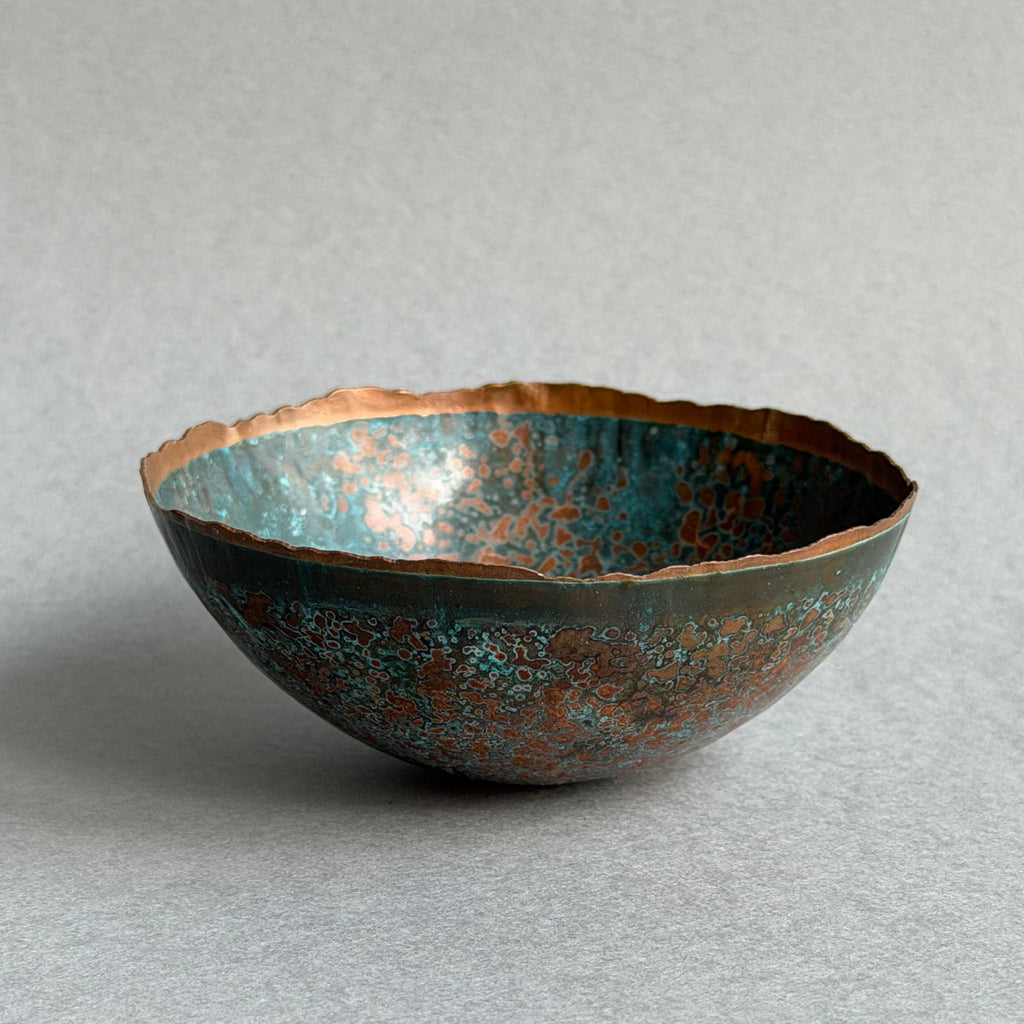 Patinated Copper Bowl - 8cm