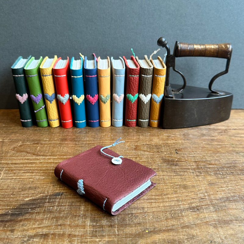 Darned Heart Notebook [Tiny] - Plum