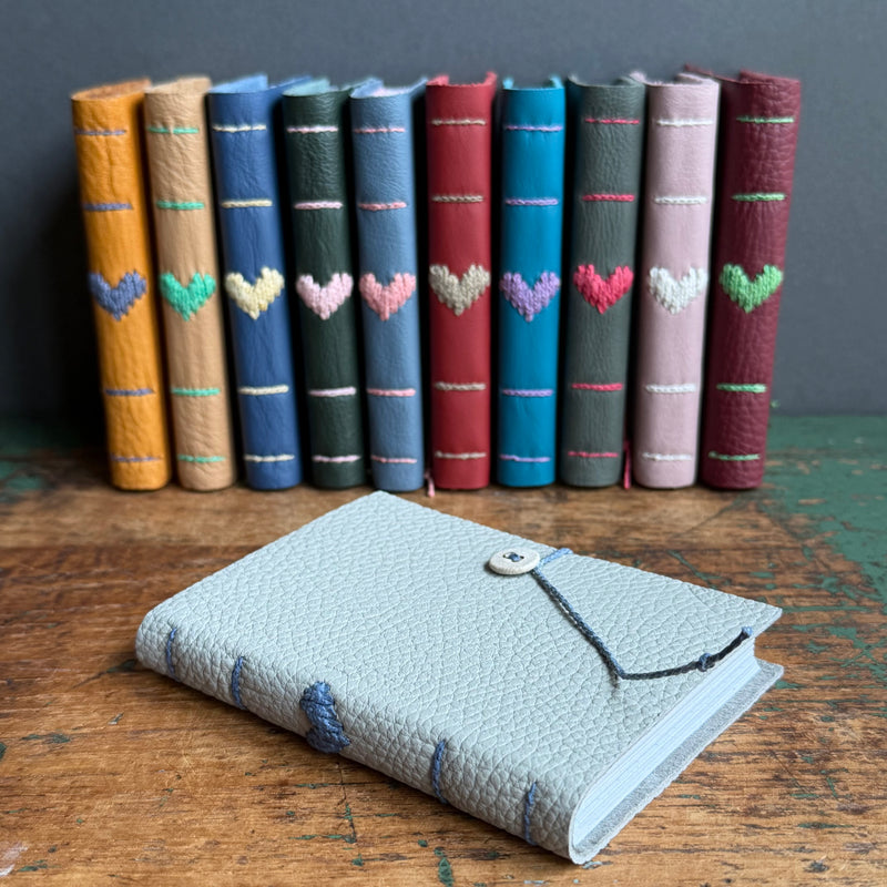 Darned Heart Notebook [Small] - Pale Grey