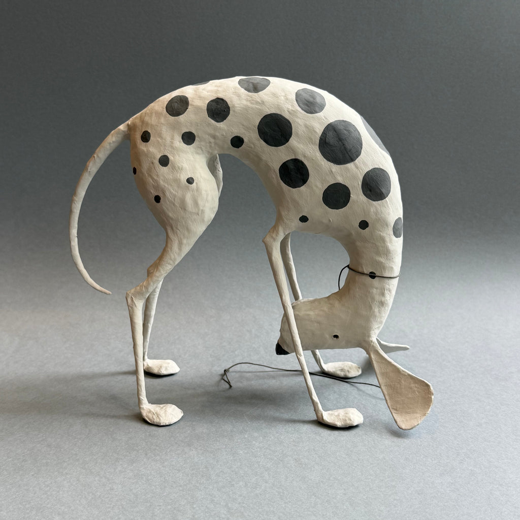 Paper Mache Sculpture ‘Coconut the Dog’