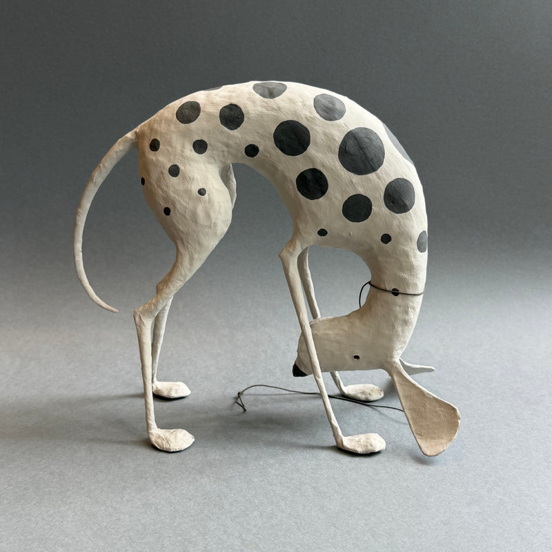 Paper Mache Sculpture ‘Coconut the Dog’