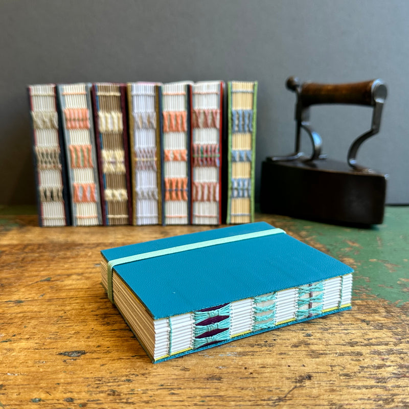 Exposed Spine Notebook [Small] - Azure