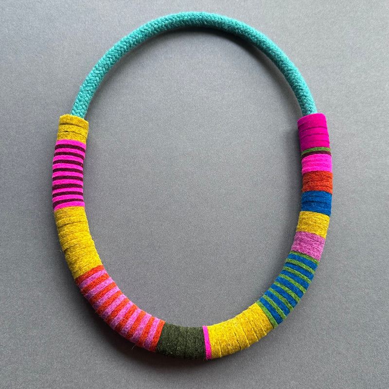 Colour Block Necklace 'Multi Brights'