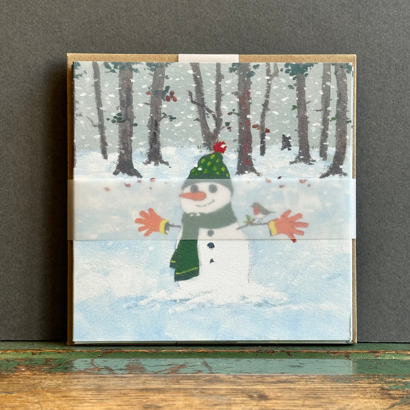 Note Pack - Set of 6 - Peter Broadbent - Snowman