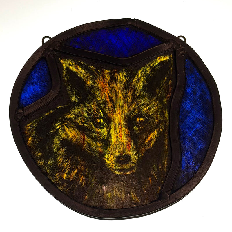 Stained Glass Roundel - Fox